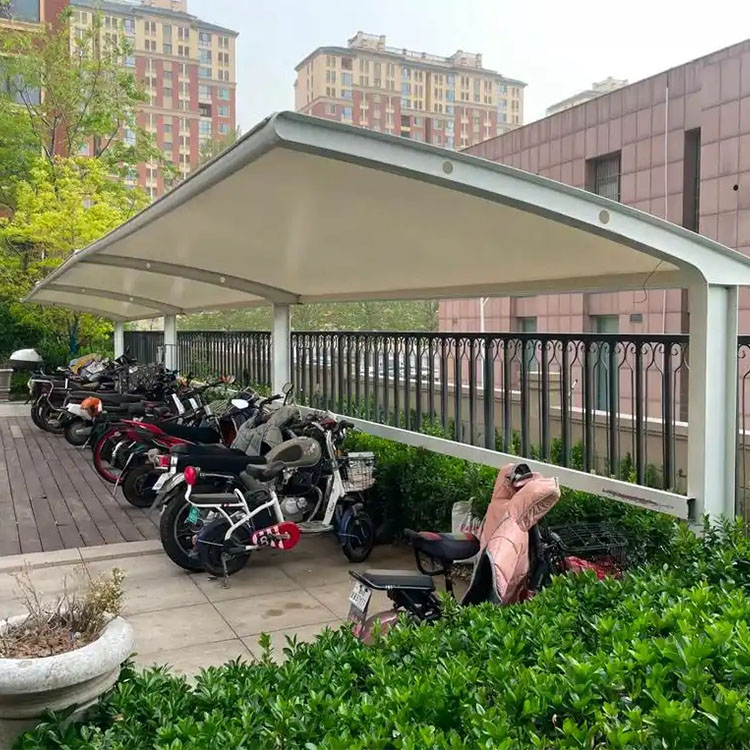 青县膜结构电动车棚